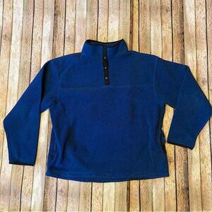 Cabela’s Blue Pullover Jacket XL with 4 Snaps and 2 Pockets